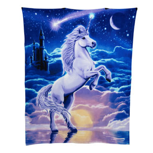 Unicorn heated top blanket